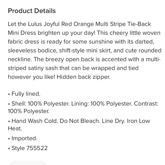 Lulu’s Joyful Multi Stripe Toe Back in Red Orange - Picture 3 of 3